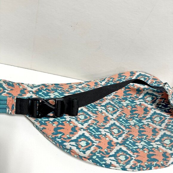Kavu Teal and Coral Crossbody Bag - Picture 6 of 10